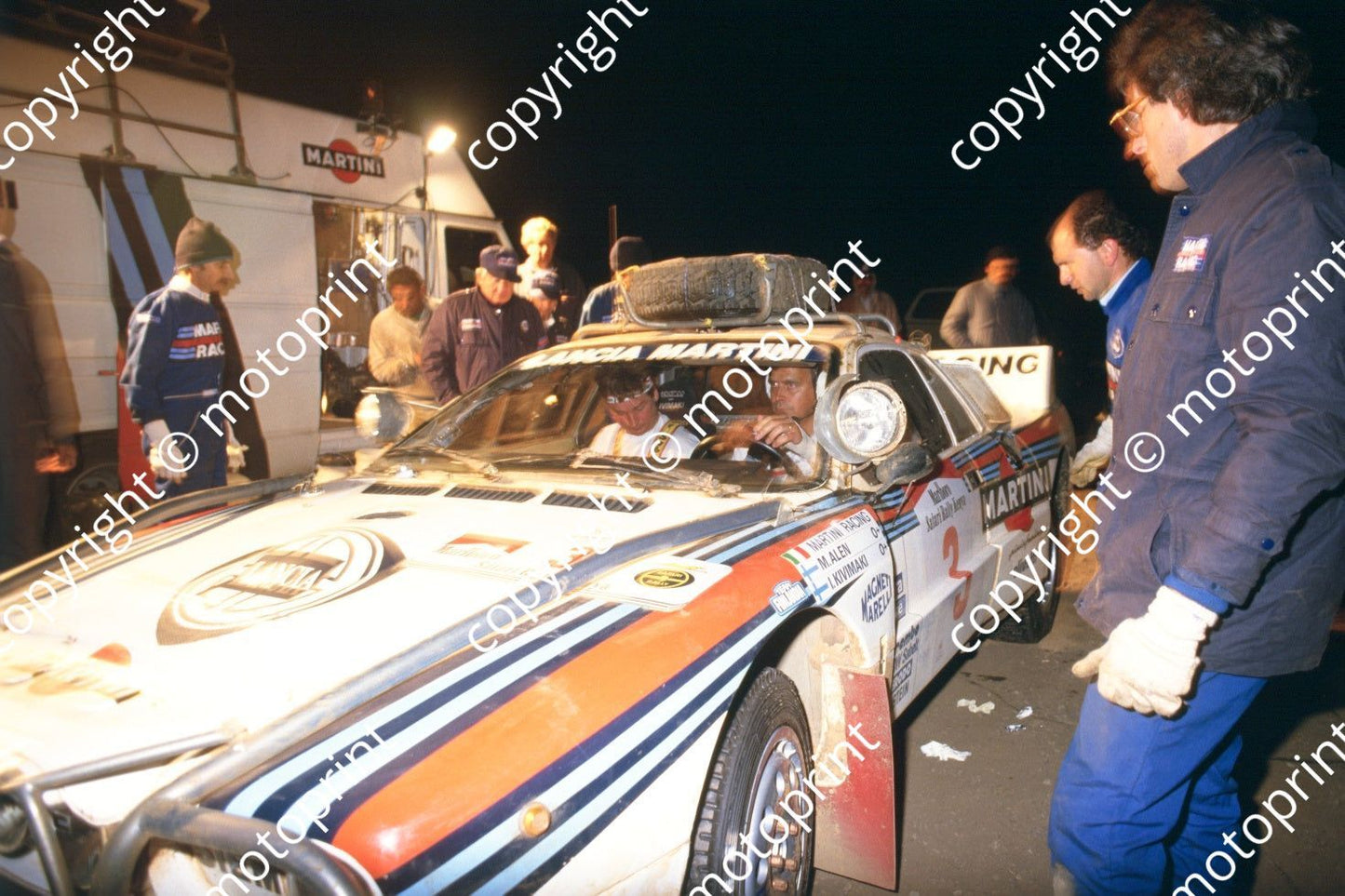 1986 Safari 3 Markku Alen, Ilkka Kivimaki Lancia 037 night (RSwan) (1)