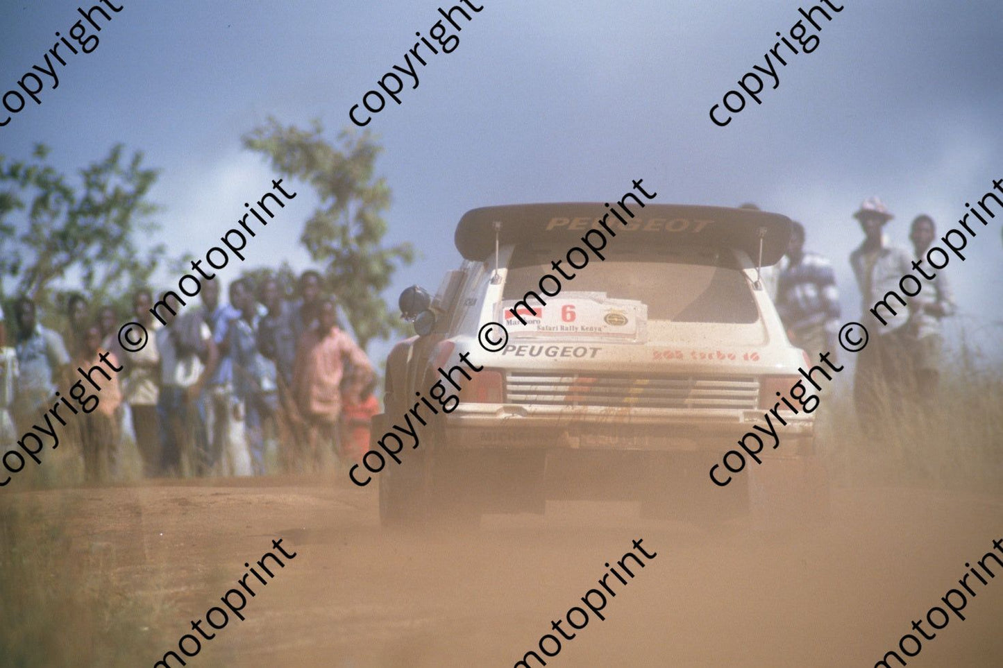 1986 Safari 6 Shekha Mehta, Rob Combes peugeot 205 Turbo (courtesy Roger Swan) (10)
