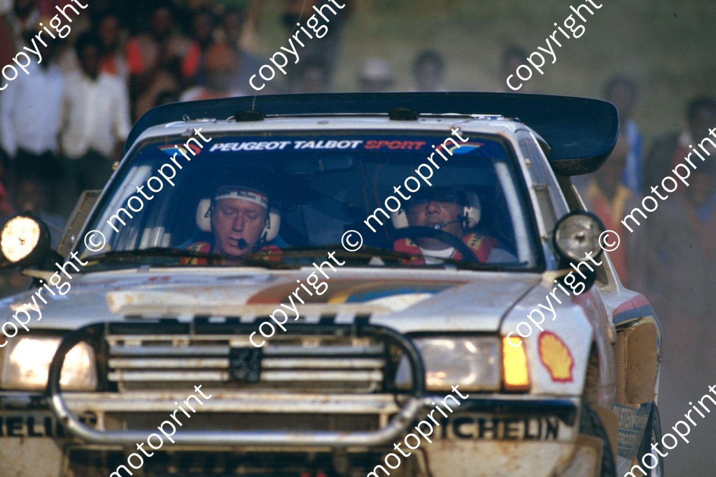 1986 Safari 6 Shekha Mehta, Rob Combes peugeot 205 Turbo (courtesy Roger Swan) (7)