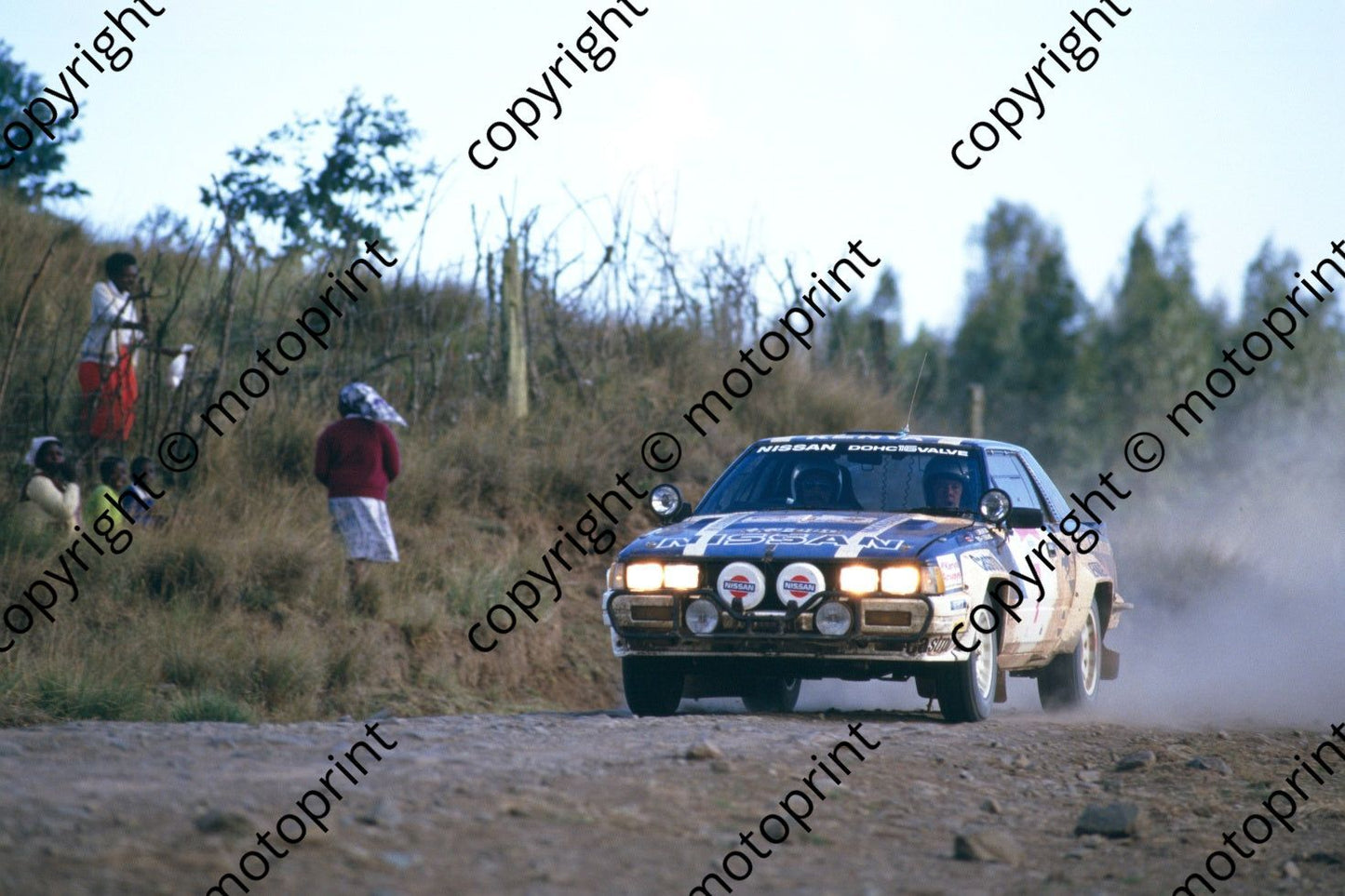1986 Safari 7 Jayant Shah, Lofty Drews Nissan 240RS (courtesy Roger Swan) (398)