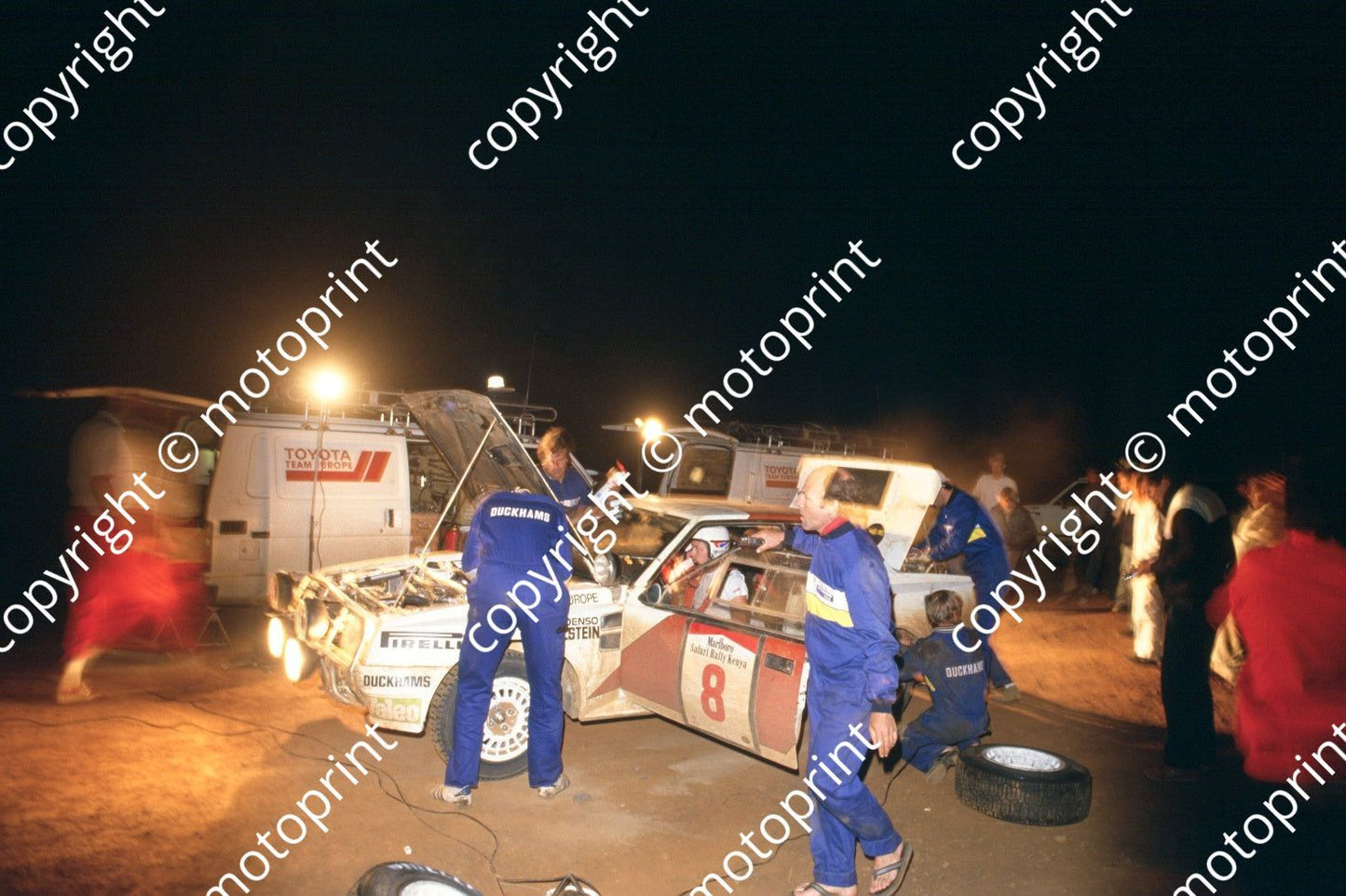1986 Safari 8 Erwin Weber, Gunter Wanger Celica Twincam night(RSwan) (2)