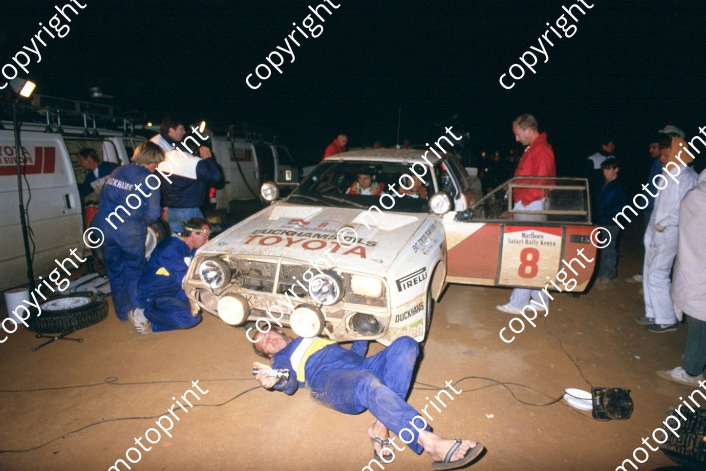 1986 Safari 8 Erwin Weber, Gunter Wanger Celica Twincam night(RSwan) (8)
