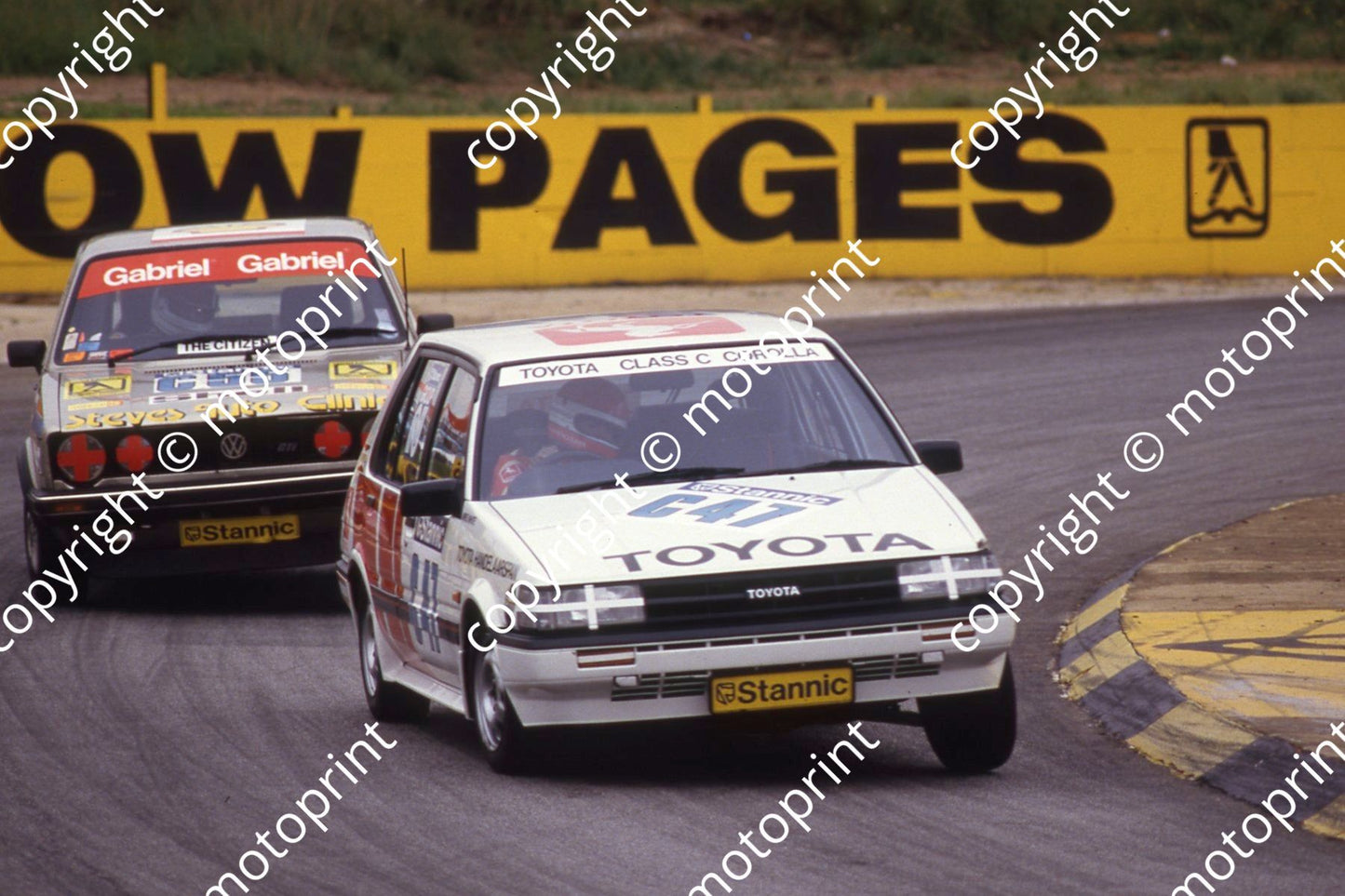 1986 Sun 500 Stannic C55 Julian Morris VW GTi C47 Mike White Corolla Sprint (courtesy Roger Swan) (24)