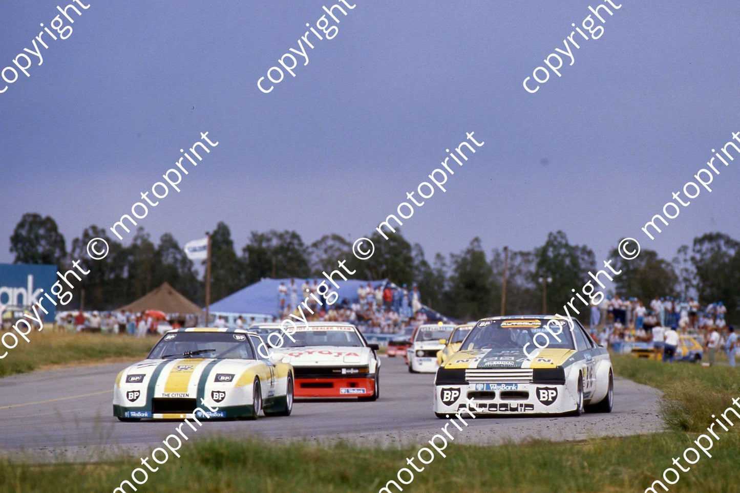 1986 Welkom Feb Wesbank A1 Ben Morgenrood Mazda RX7 B16 Hennie van der Linde Skyline (courtesy Roger Swan) (6)