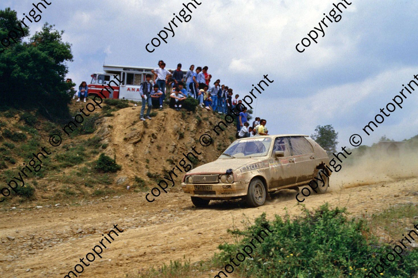 1987 Acropolis 100 Maurice Chomat Didier Breton Citroen Visa 1000 (courtesy Roger Swan) (236)