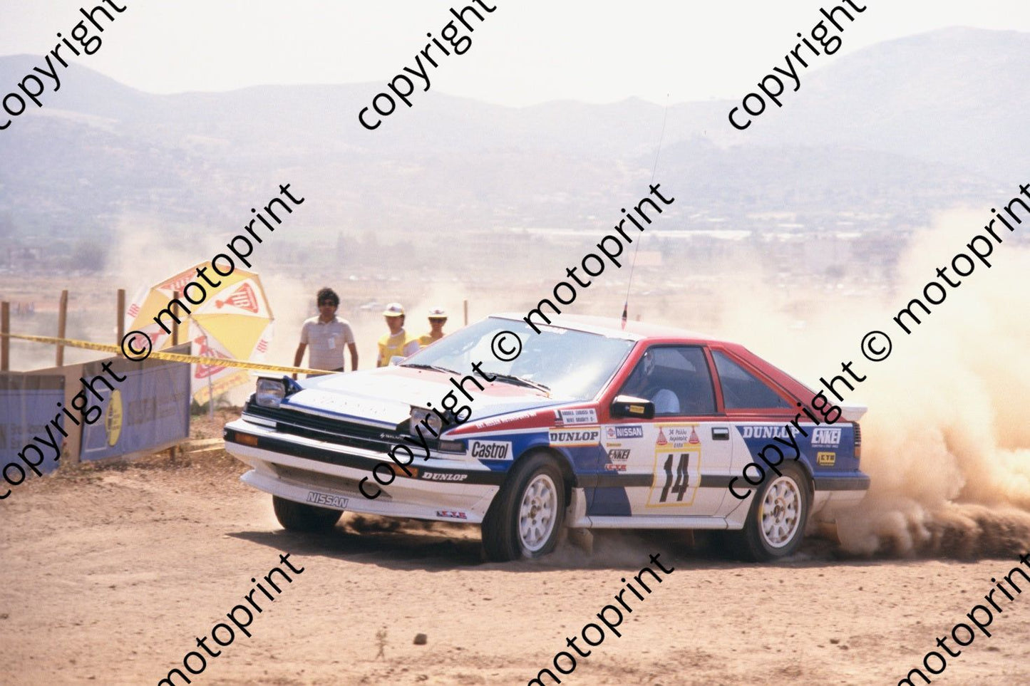 1987 Acropolis 14 Andrea Zanussi, Mike Doughty Nissan 200 SX (courtesy Roger Swan) (175)