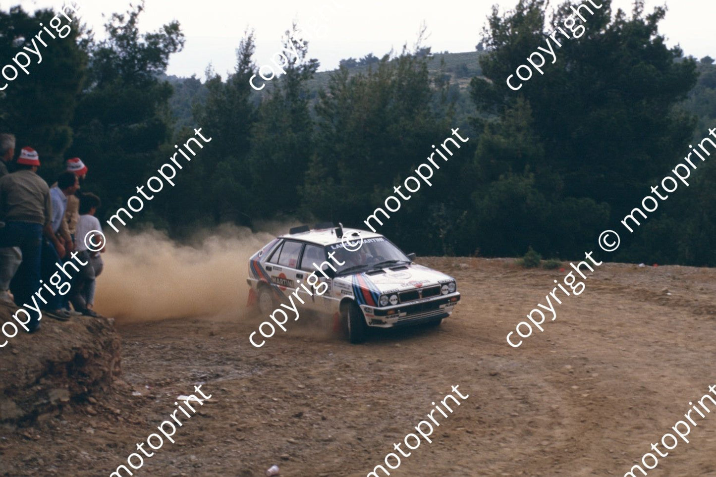 1987 Acropolis 1 Juha Kankkunen Juha Piironen Lancia Delta (courtesy Roger Swan) (4)