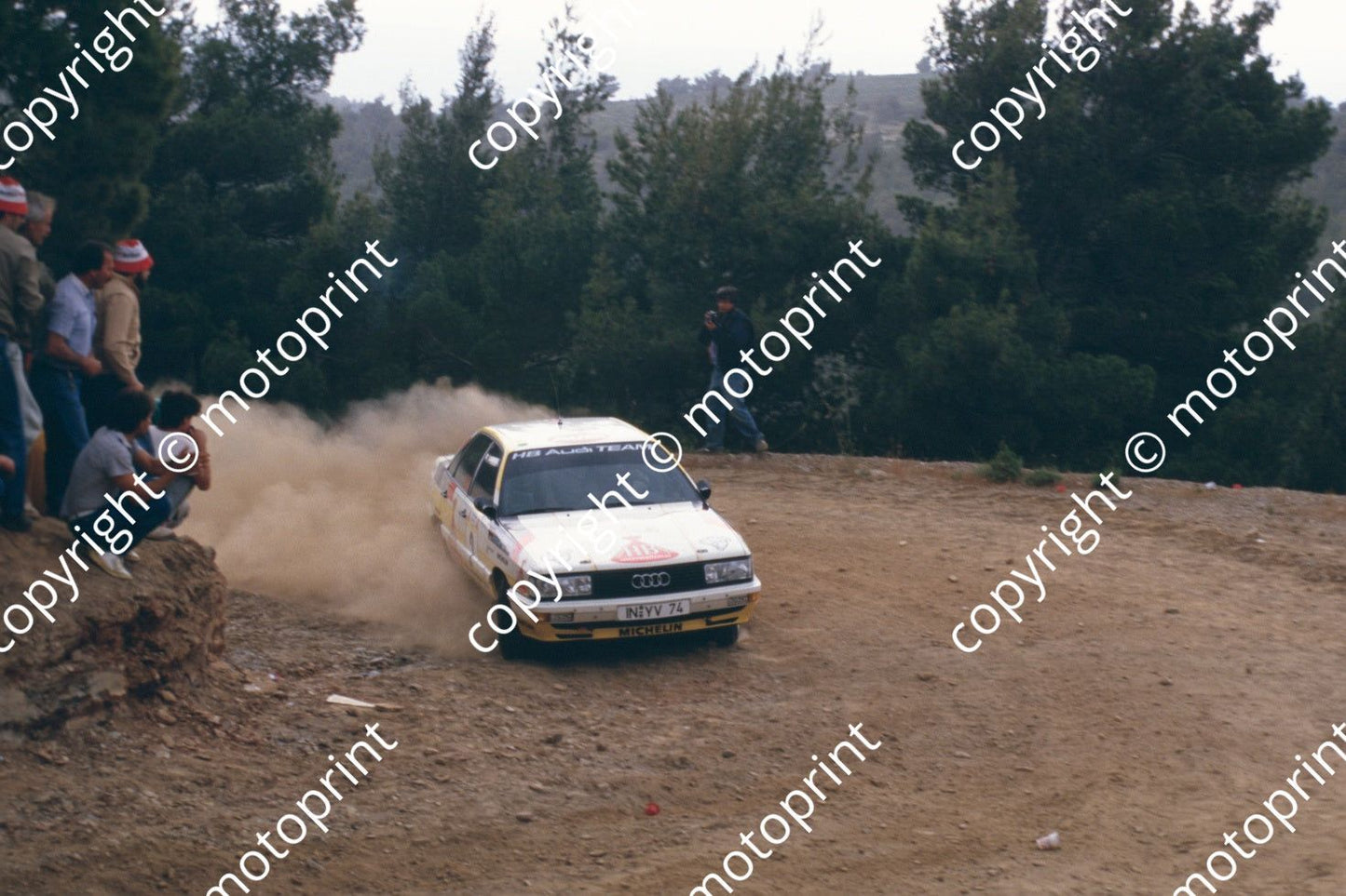 1987 Acropolis 2 Walter Rohrl, Christian Geistdorfer Audi 200 Quattro (courtesy Roger Swan) (246)