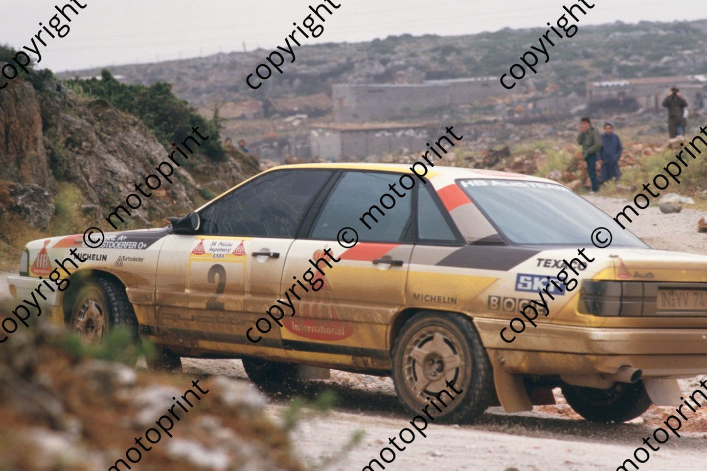 1987 Acropolis 2 Walter Rohrl, Christian Geistdorfer Audi 200 Quattro (courtesy Roger Swan) (40)
