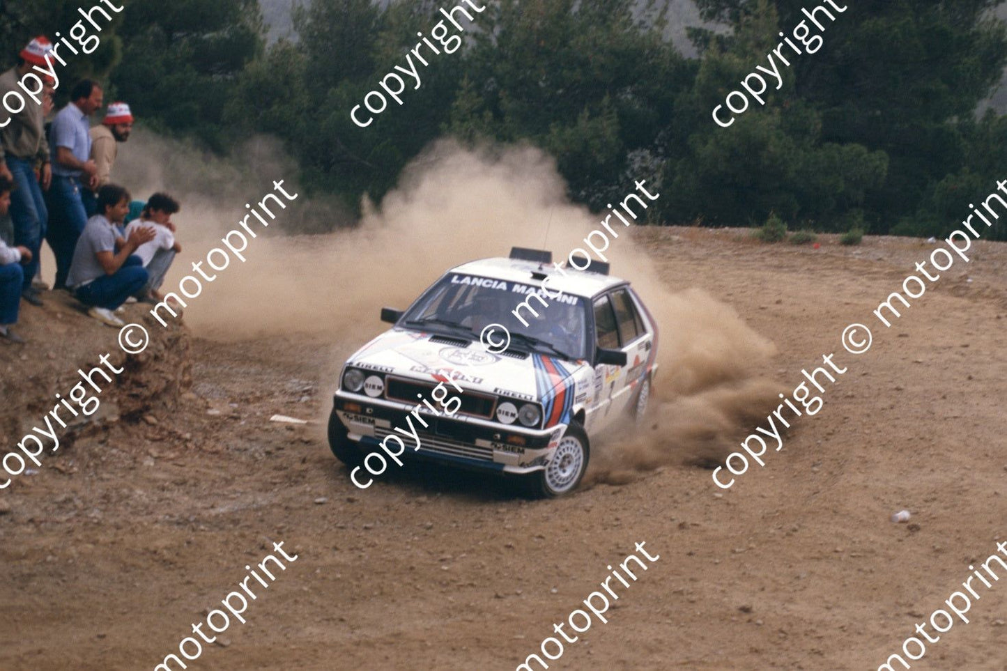 1987 Acropolis 3 Markku Alen, Iikka Kivimaki Lancia Delta (courtesy Roger Swan) (6)