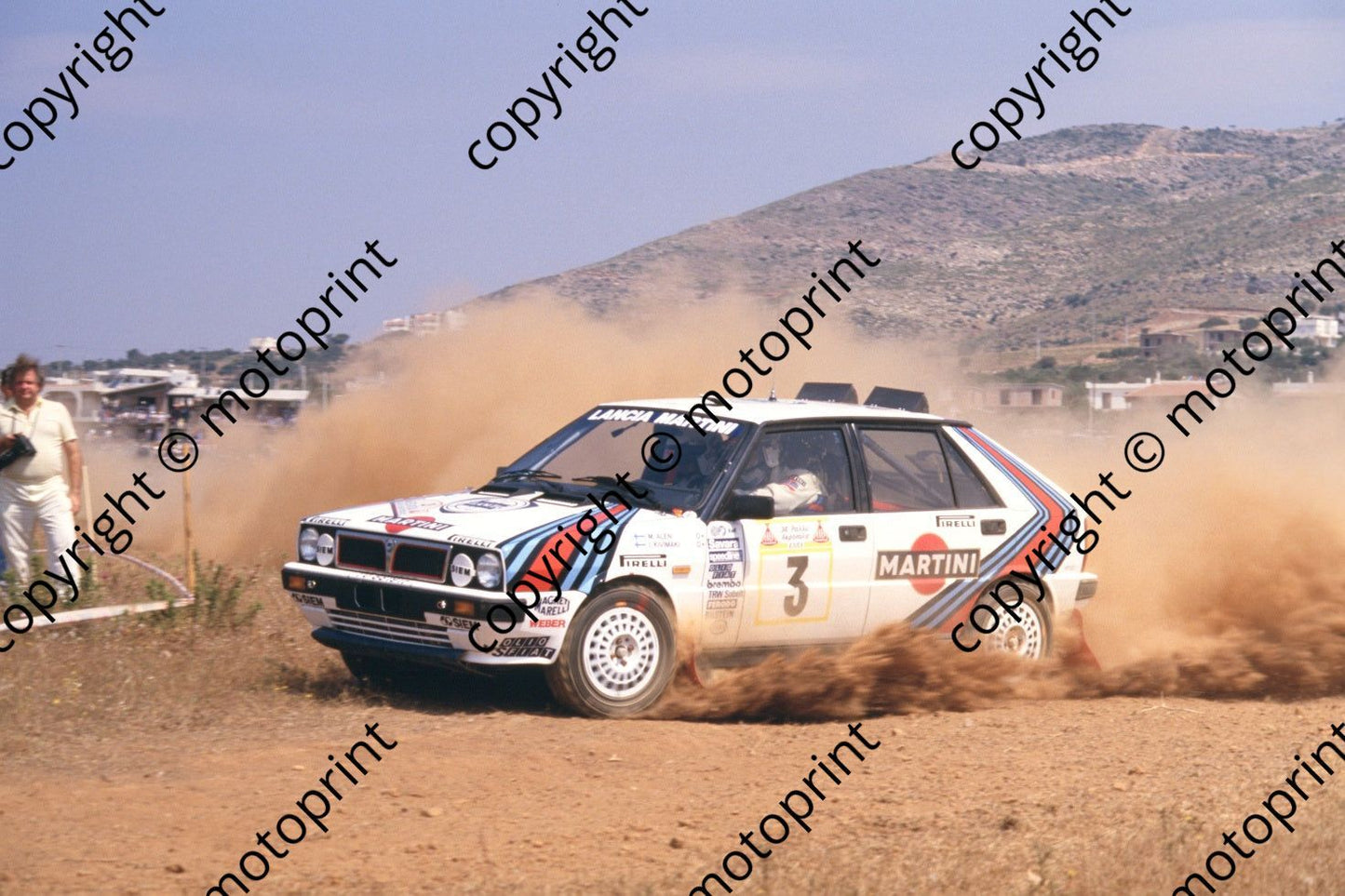 1987 Acropolis 3 Markku Alen, Iikka Kivimaki Lancia Delta (courtesy Roger Swan) (8)