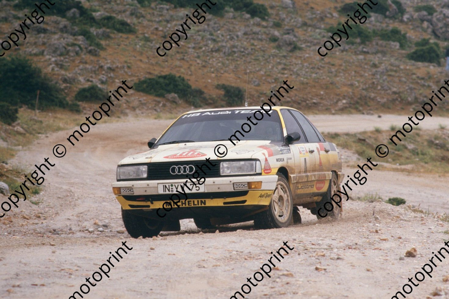 1987 Acropolis 4 Hannu Mikkola Arne Hertz Audi 200 Quattro (courtesy Roger Swan) (6)