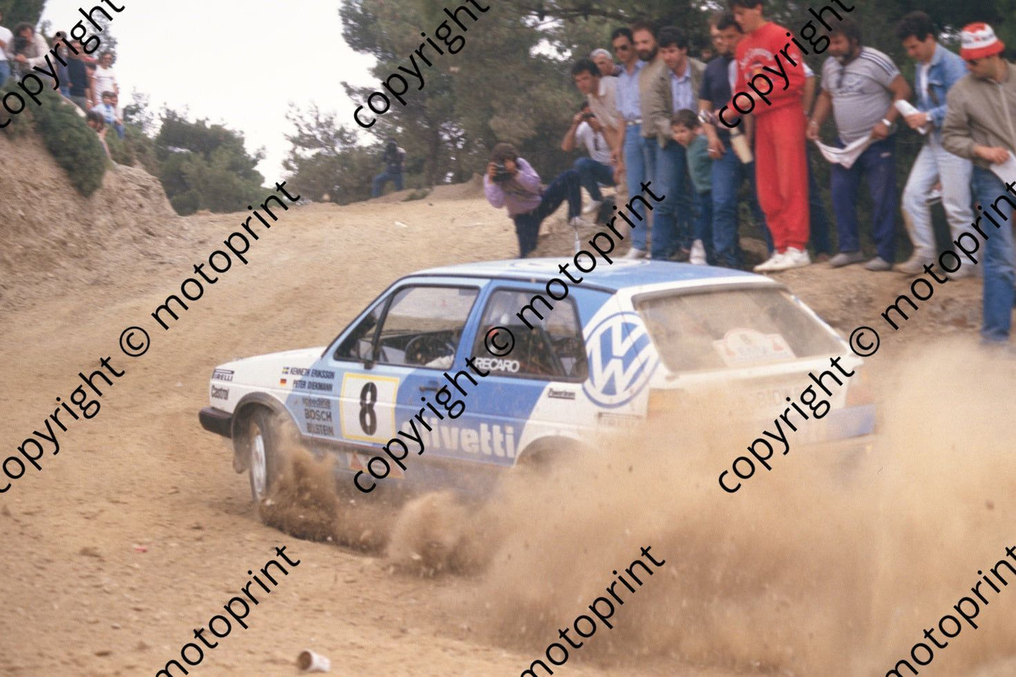 1987 Acropolis 8 Kenneth Ericsson Peter Diekmann VW Golf GTi (courtesy Roger Swan) (5)