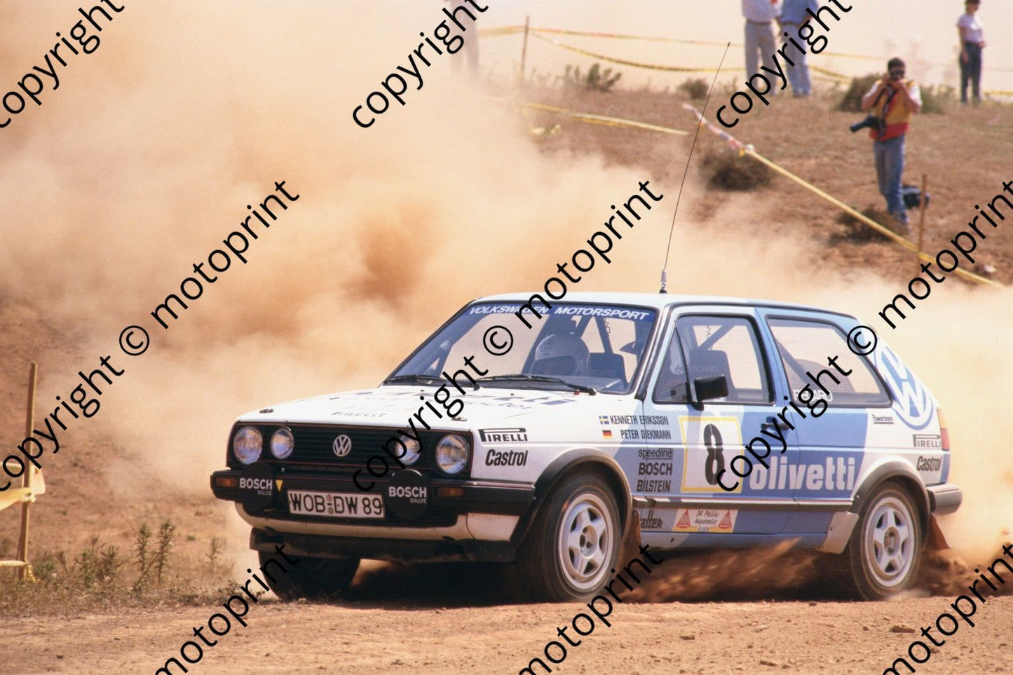 1987 Acropolis 8 Kenneth Ericsson Peter Diekmann VW Golf GTi (courtesy Roger Swan) (9)