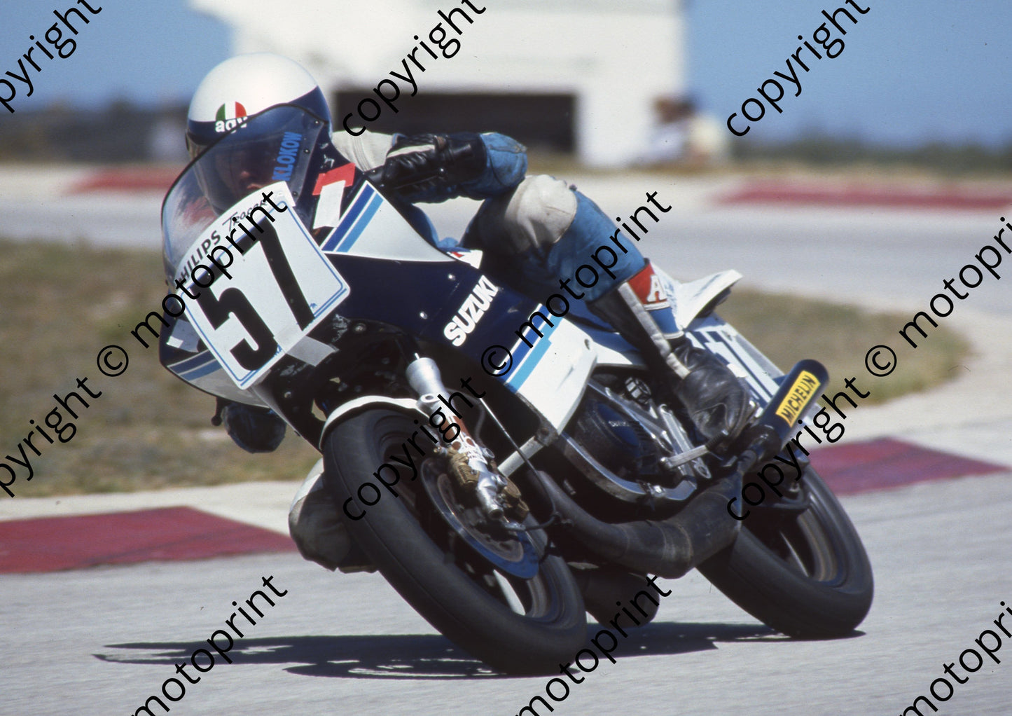 1987 Aldo MC 57 ..Klokow Suzuki RG250 (Colin Watling Photographic) (58)