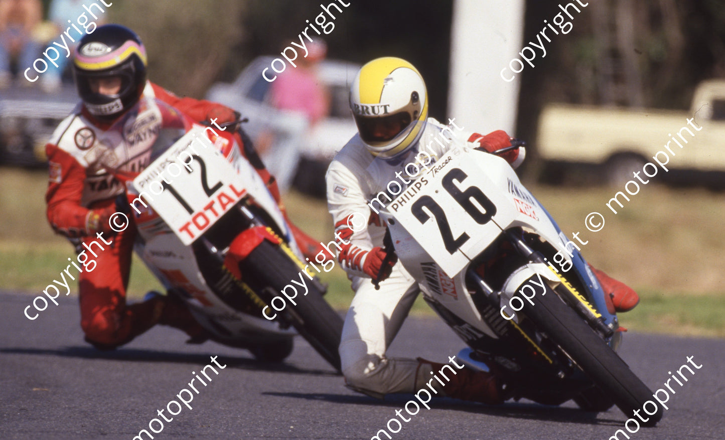 1987 EL MC 26 Mitchell Hickey Yamaha RZ250R 12 Wayne Doran RZ250 (Colin Watling Photographic) (7)