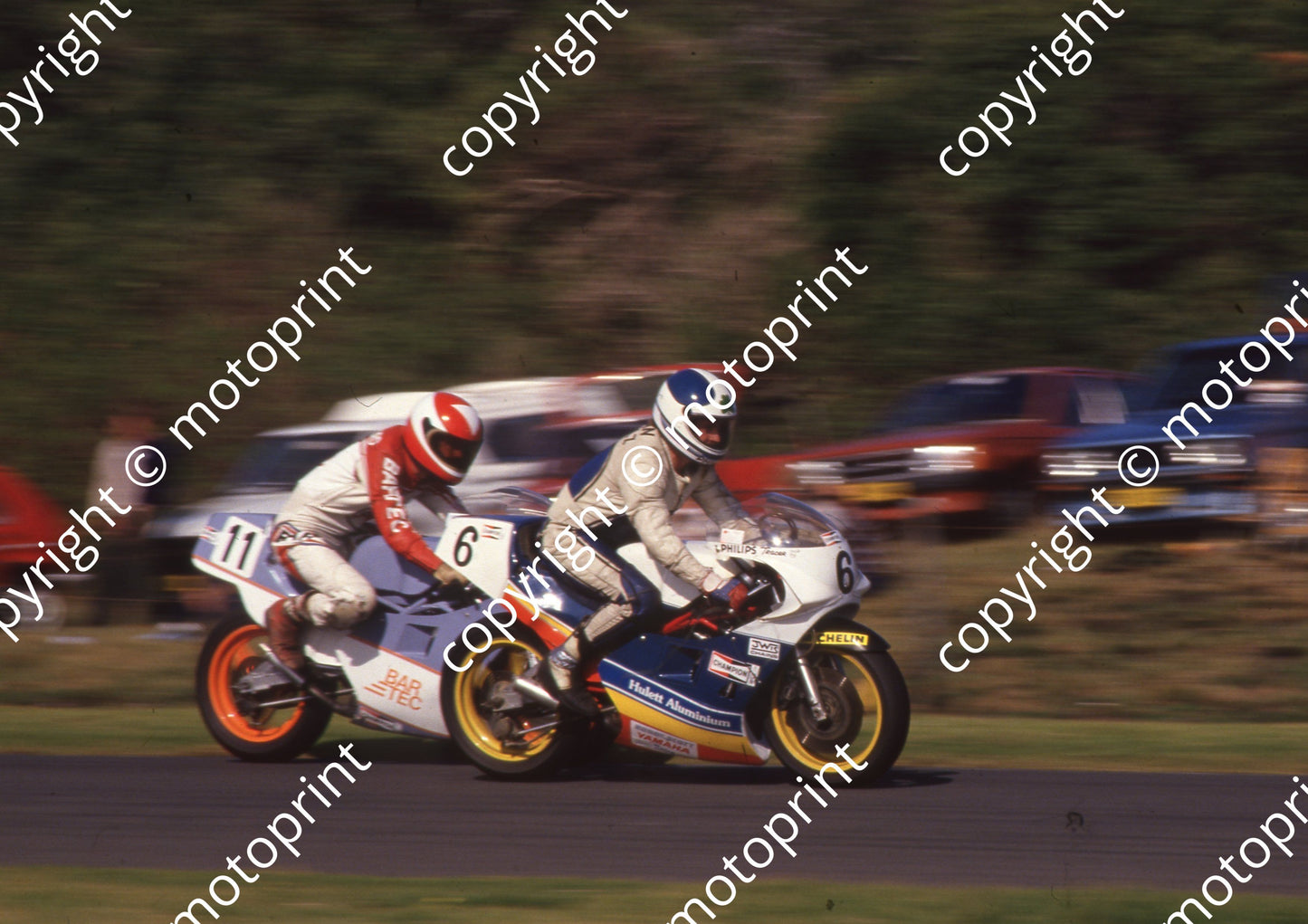 1987 EL MC 6 Ronan Schulz Yamaha TZ250 11 Paul Ford Yamaha TZ250 (Colin Watling Photographic) (18)