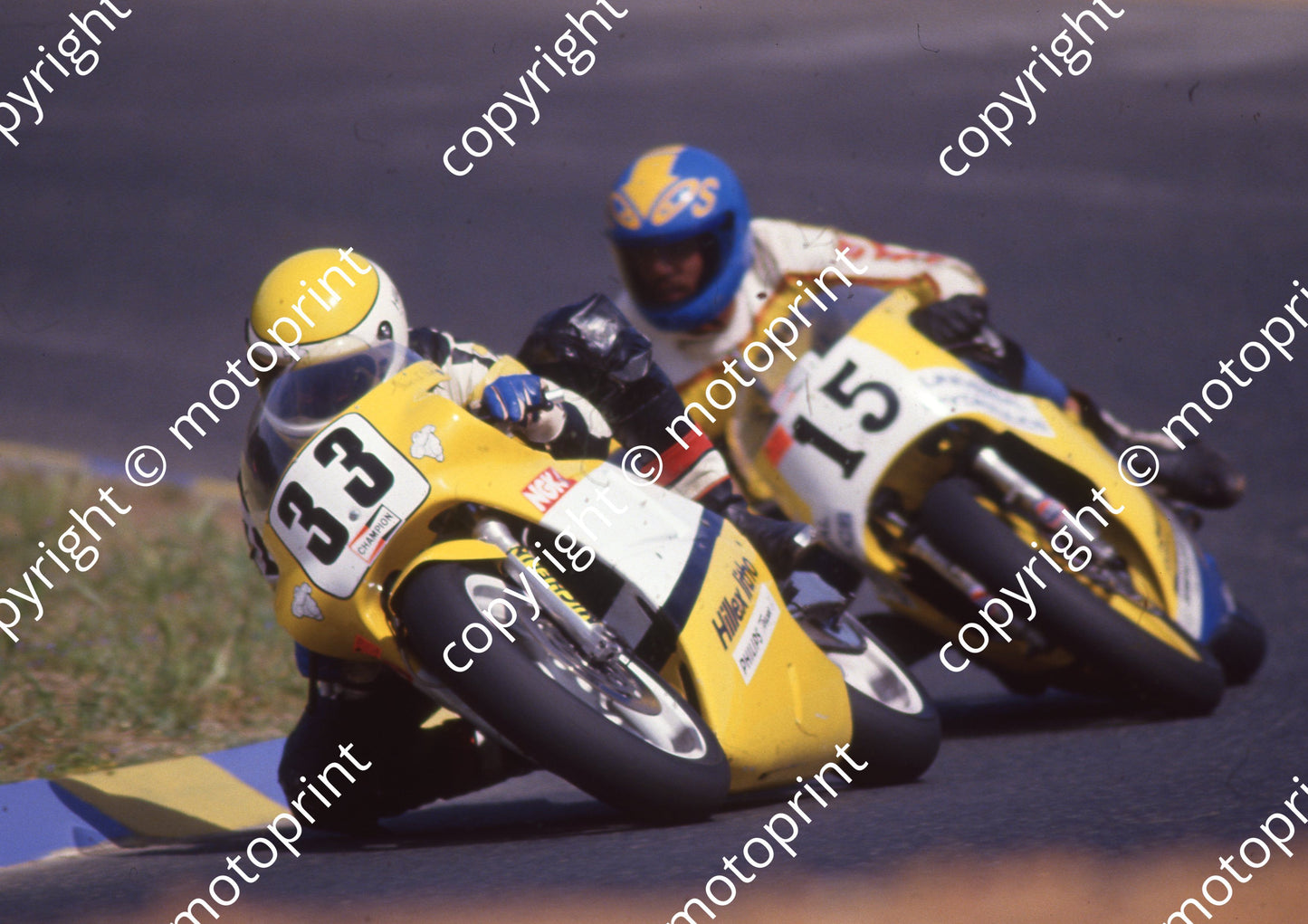 1987 Killarney MC 33 Brent van de Stadt Honda RS 15 Koos ZietsmanYamaha (Colin Watling Photographic) (368)