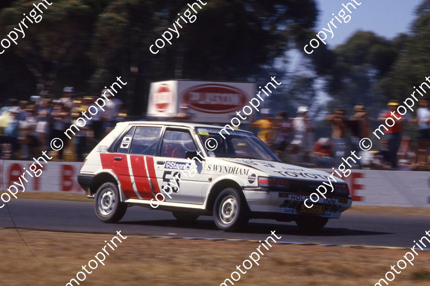 1987 Killarney Stannic 53 Steve Wyndham Toyota NOTE TYRE MARKS ON BODY(courtesy Roger Swan) (3)