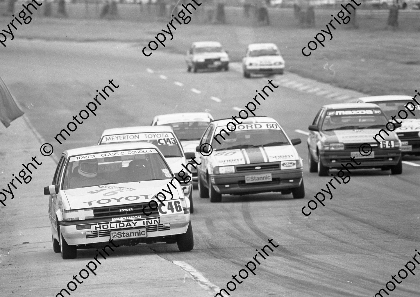 1987 Kya Stannic 46 Steve Wyndham Conquest RSi 143 Colin Clay Corolla TC 60 Willie Hepburn Laser TX3 64 Ben Morgenrood Mazda 323EGi (Colin Watling Photographic) (6)