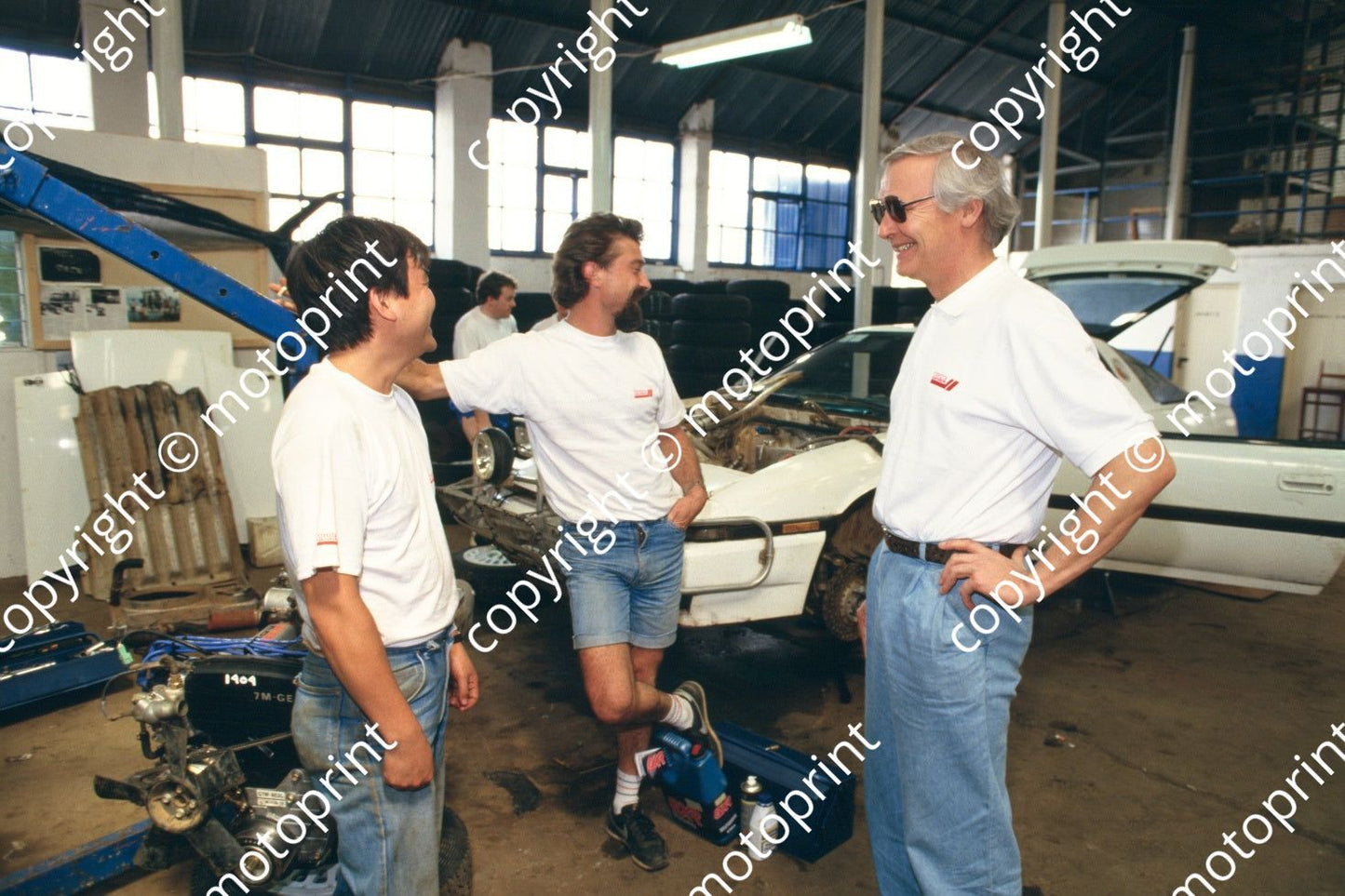 1987 Safari 11 Robin Ulyate, Ian Street Toyota team main workshop (courtesy Roger Swan) (109)
