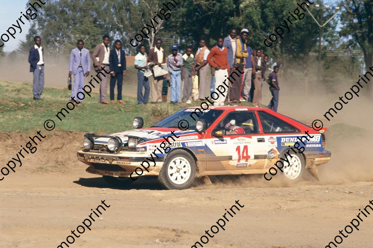 1987 Safari 14 Andrea Zanussi, Paolo Amati Nissan 200SX (courtesy Roger Swan) (167)