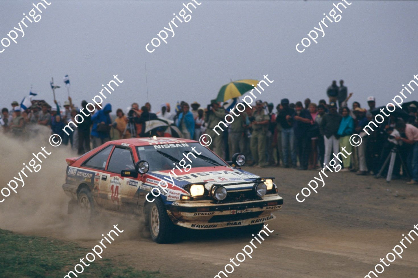 1987 Safari 14 Andrea Zanussi, Paolo Amati Nissan 200SX (courtesy Roger Swan) (169)