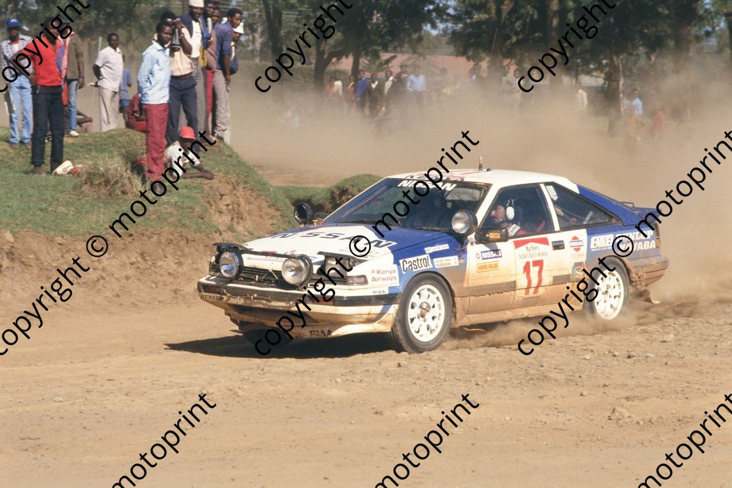 1987 Safari 17 Jayant Shah, Aslam Khan Nissan 200SX (courtesy Roger Swan) (218)
