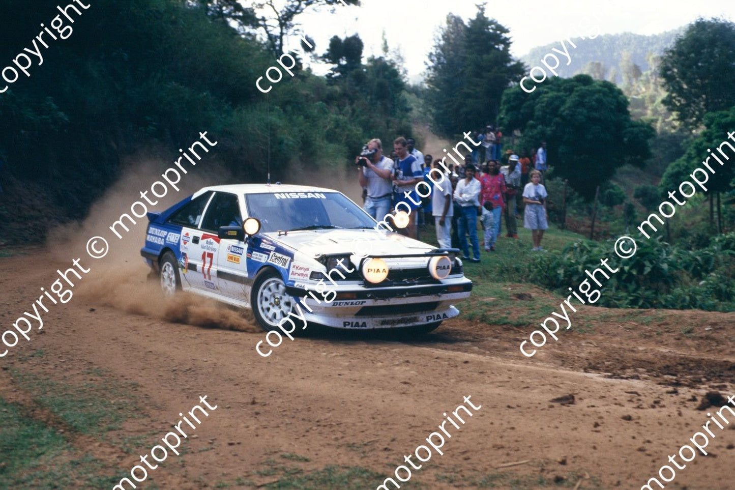 1987 Safari 17 Jayant Shah, Aslam Khan Nissan 200SX (courtesy Roger Swan) (220)