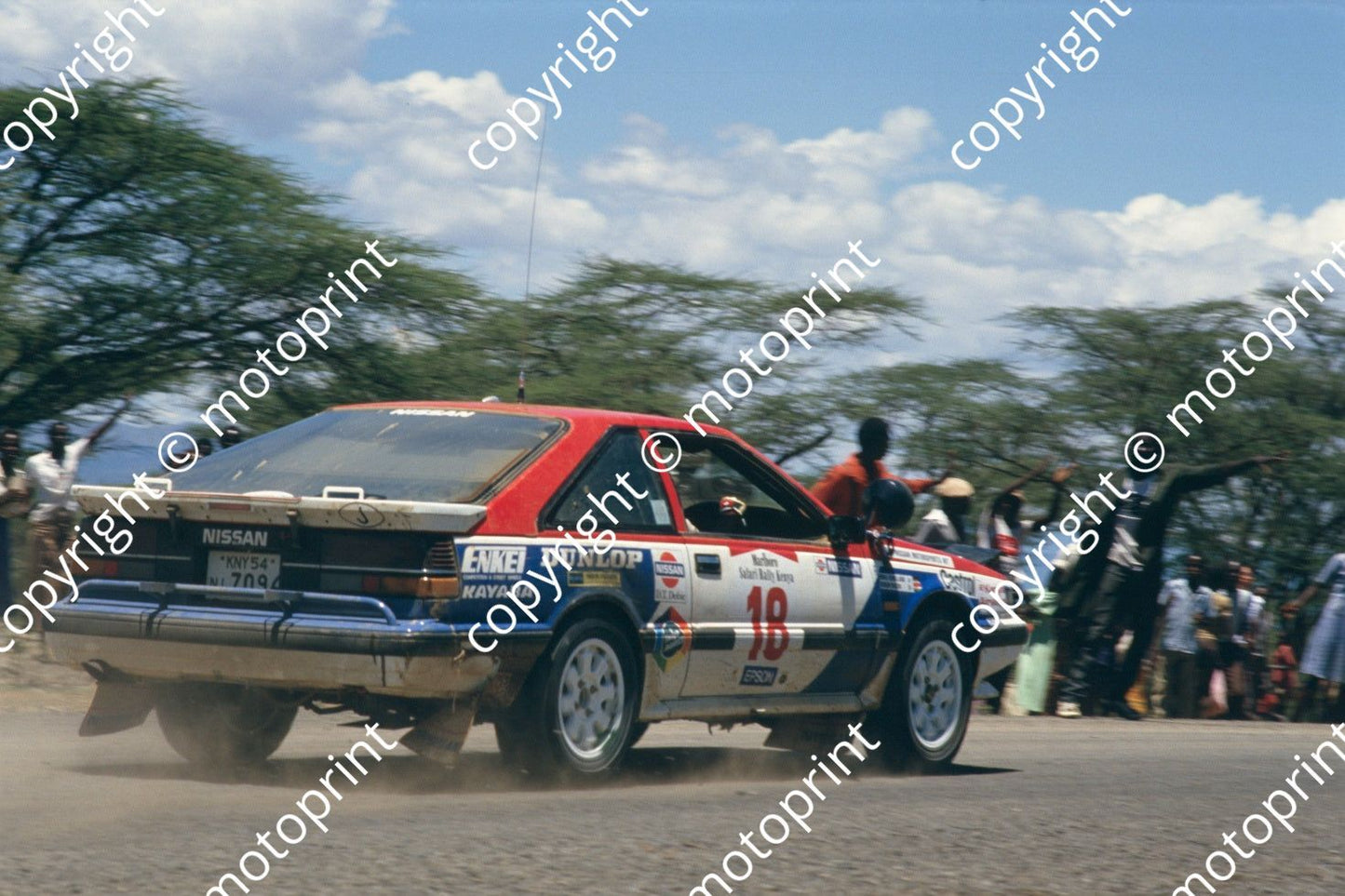 1987 Safari 18 Mike Kirkland, Robin Nixon Nissan 200SX (courtesy Roger Swan) (219)