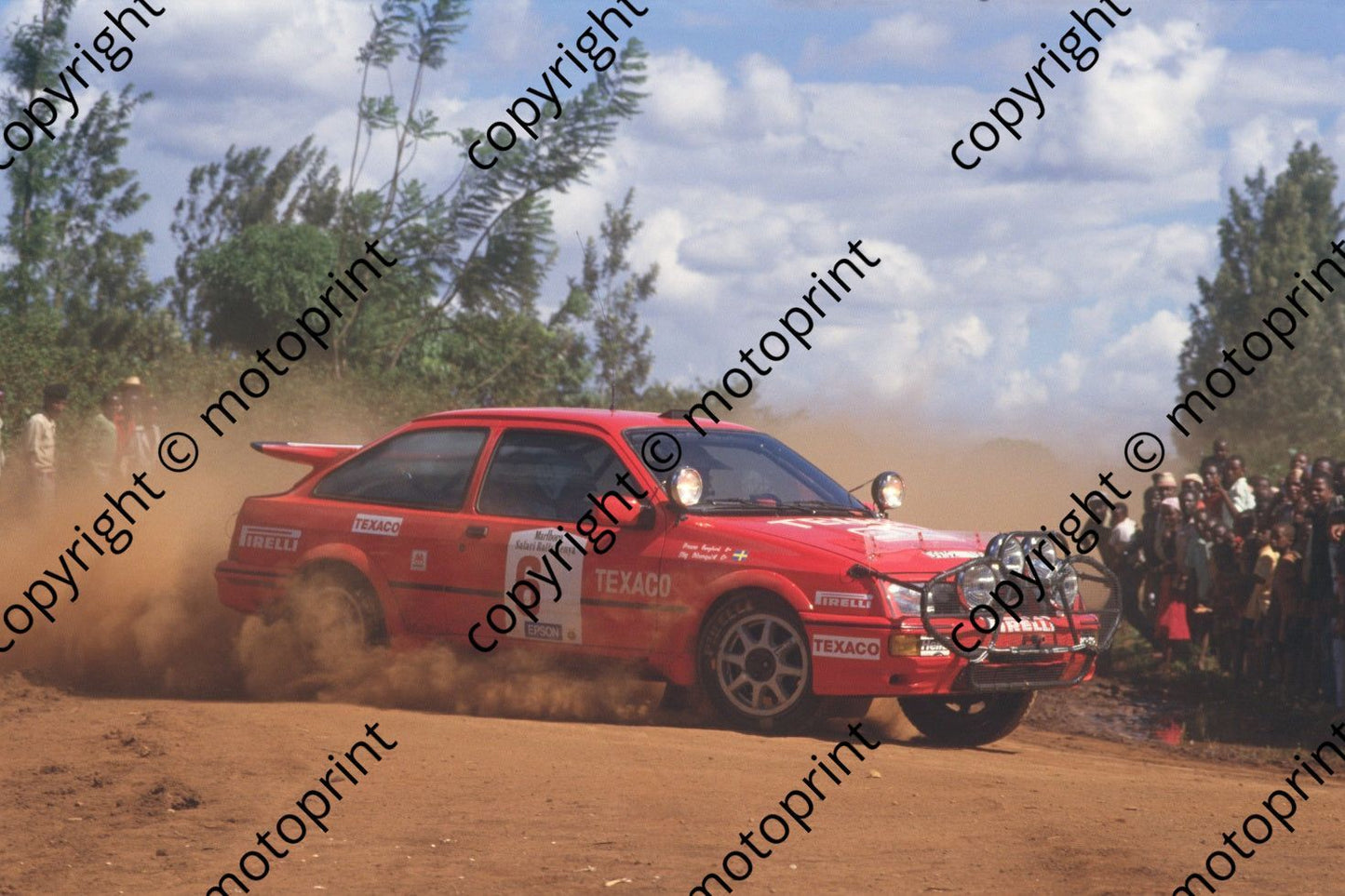 1987 Safari 6 Stig Blomquist, Bruno Berglund Ford Sierra Cosworth (courtesy Roger Swan) (318)