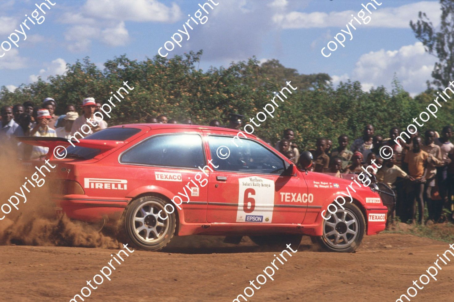 1987 Safari 6 Stig Blomquist, Bruno Berglund Ford Sierra Cosworth (courtesy Roger Swan) (319)