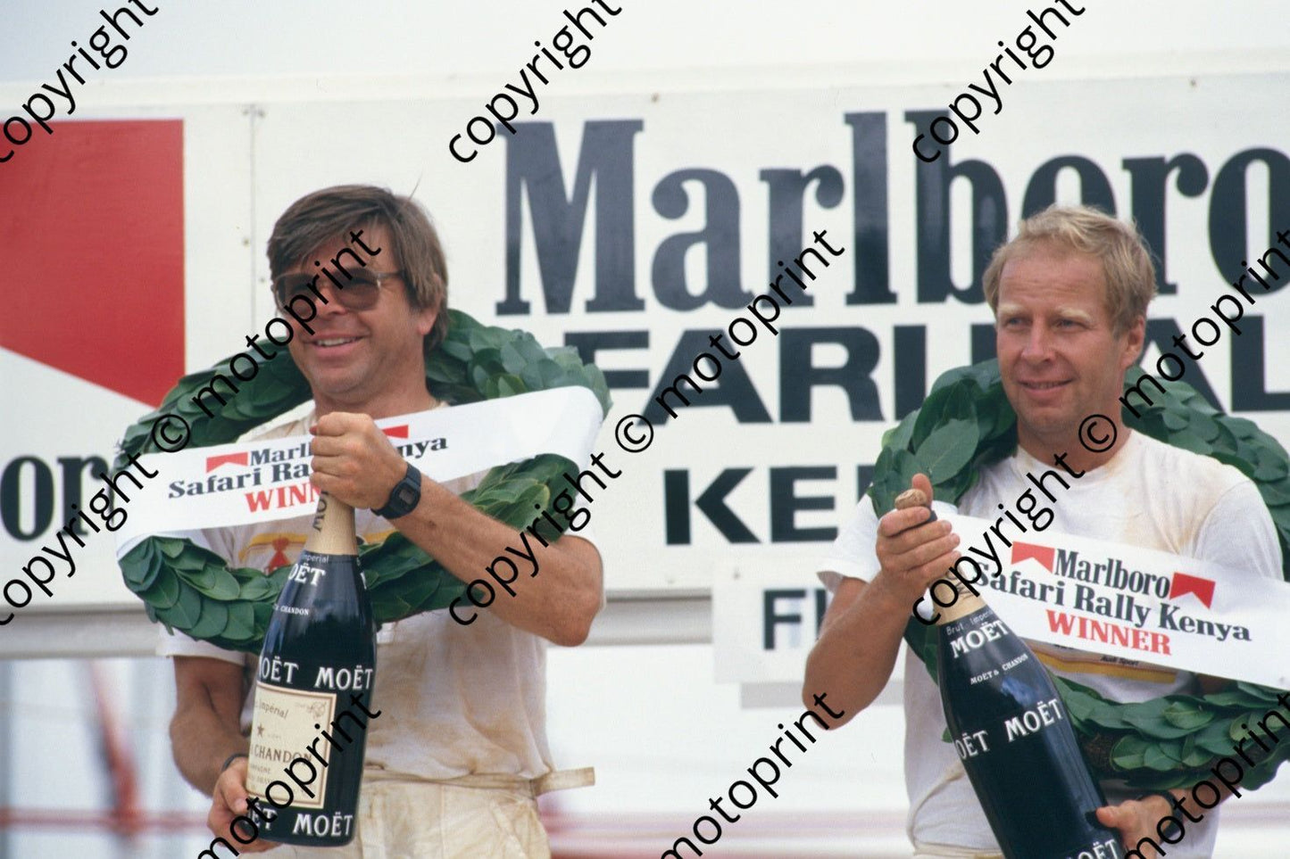 1987 Safari 7 Arne Hertz, Hannu Mikkola podium(courtesy Roger Swan) (277)