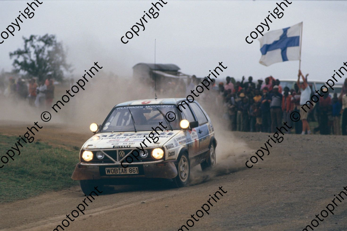 1987 Safari 8 Kenneth Eriksson, Peter Diekmann Golf GTi (courtesy Roger Swan) (220)