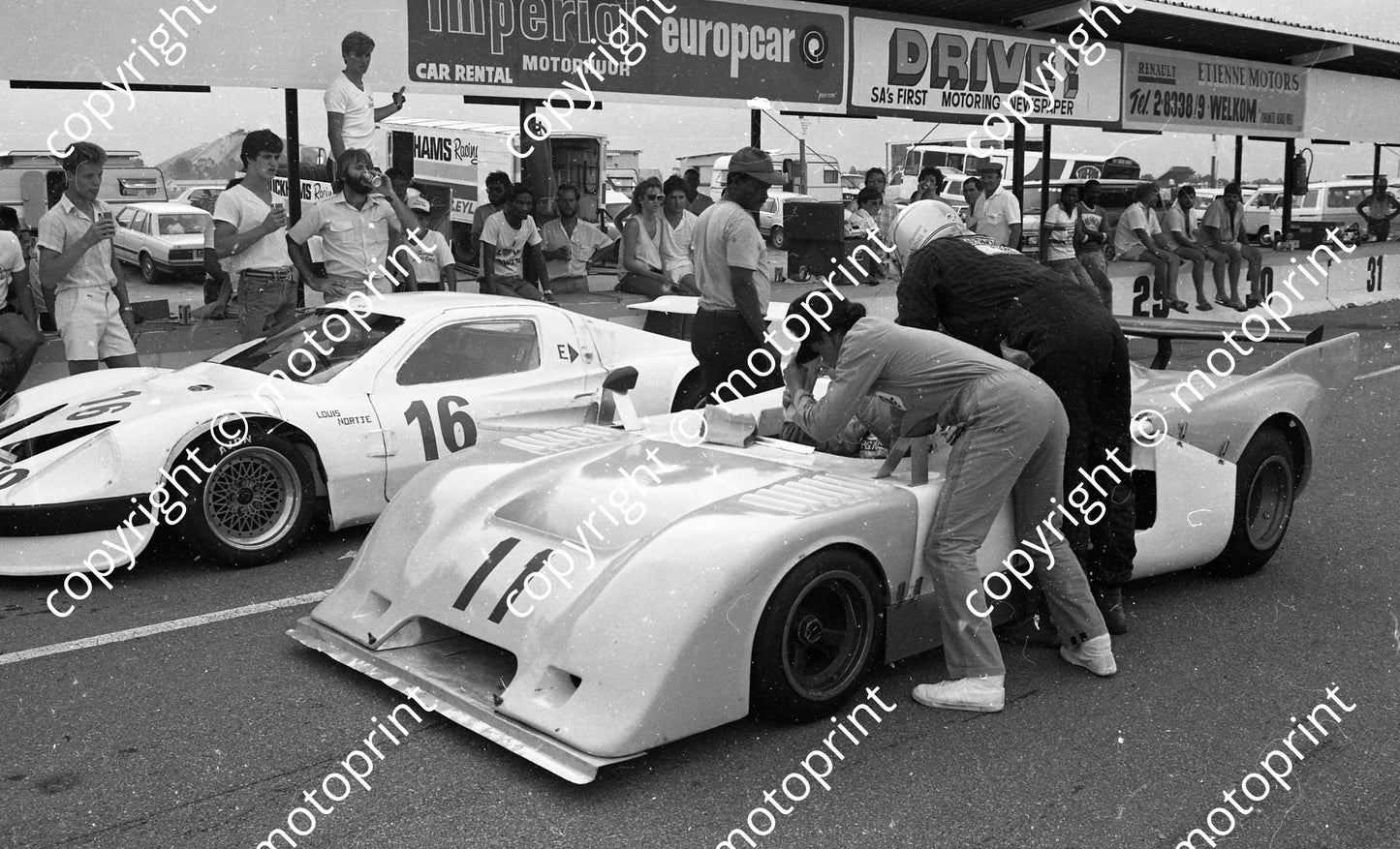 1987 Welkom C2 11 Graham Duxbury, Keith Horwood BLEMISHES BUT NOT ON CAR confirm (Colin Watling Photographic) (2)