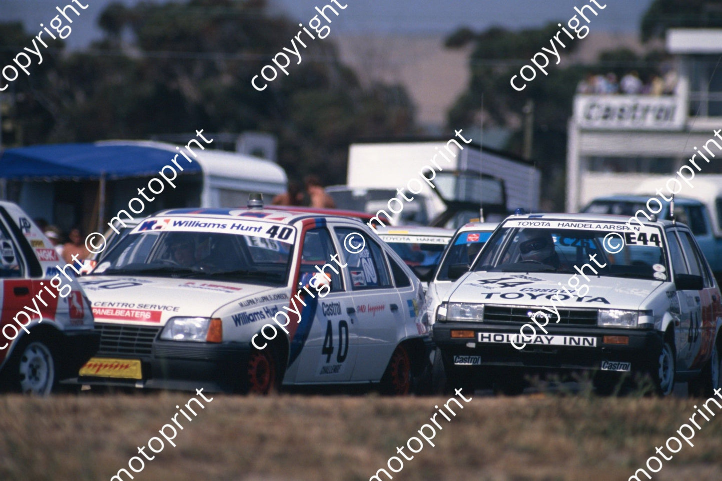 1988 6 hr 40 Michele, Paolo Lupini, Stuart Johnstone Opel, 44 Fekken Kruger Toyota (Roger Swan) (54)