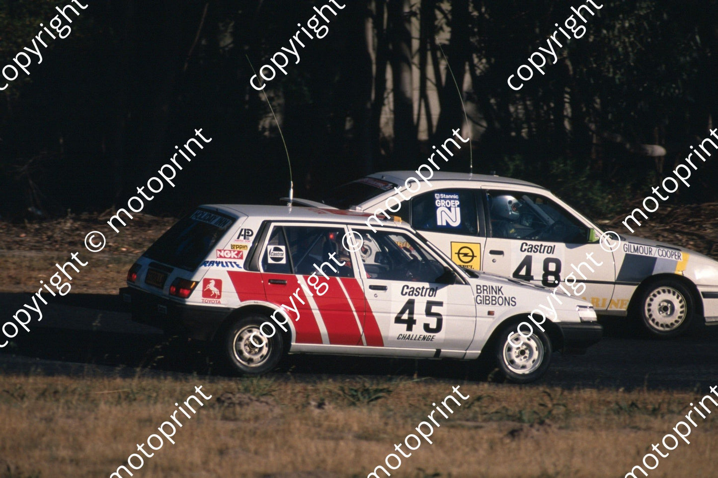1988 6 hr 48 Brian Gilmour, Graham Cooper Opel Kadett GSi, Neil Brink, Glen Gibbons Toyota Conquest (Roger Swan) (2)