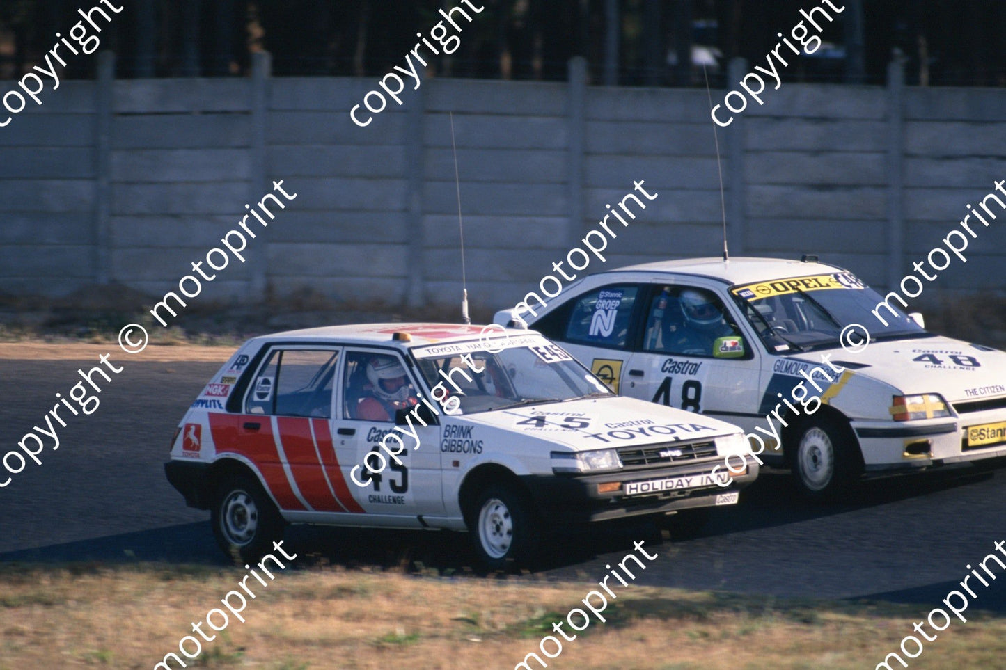 1988 6 hr 48 Brian Gilmour, Graham Cooper Opel Kadett GSi, Neil Brink, Glen Gibbons Toyota Conquest (Roger Swan) (3)