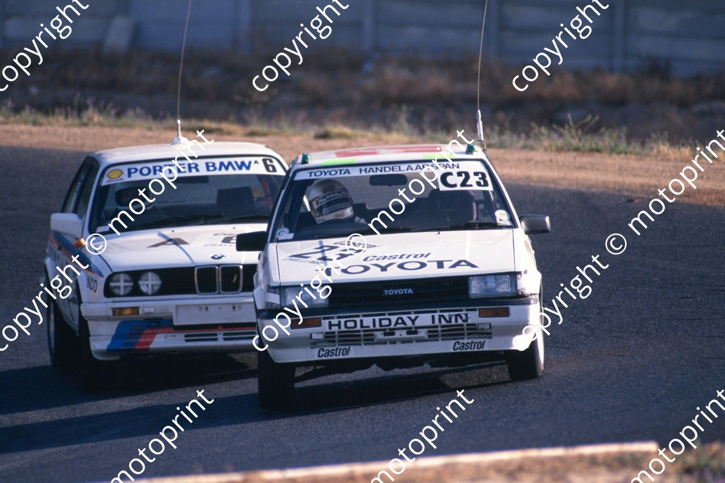 1988 6 hr 6 Hannes Oosthuizen, Nicola Bianco BMW 325i 23 Steve Wyndham, Leon Mare Toyota Conquest RSi (Roger Swan) (16)