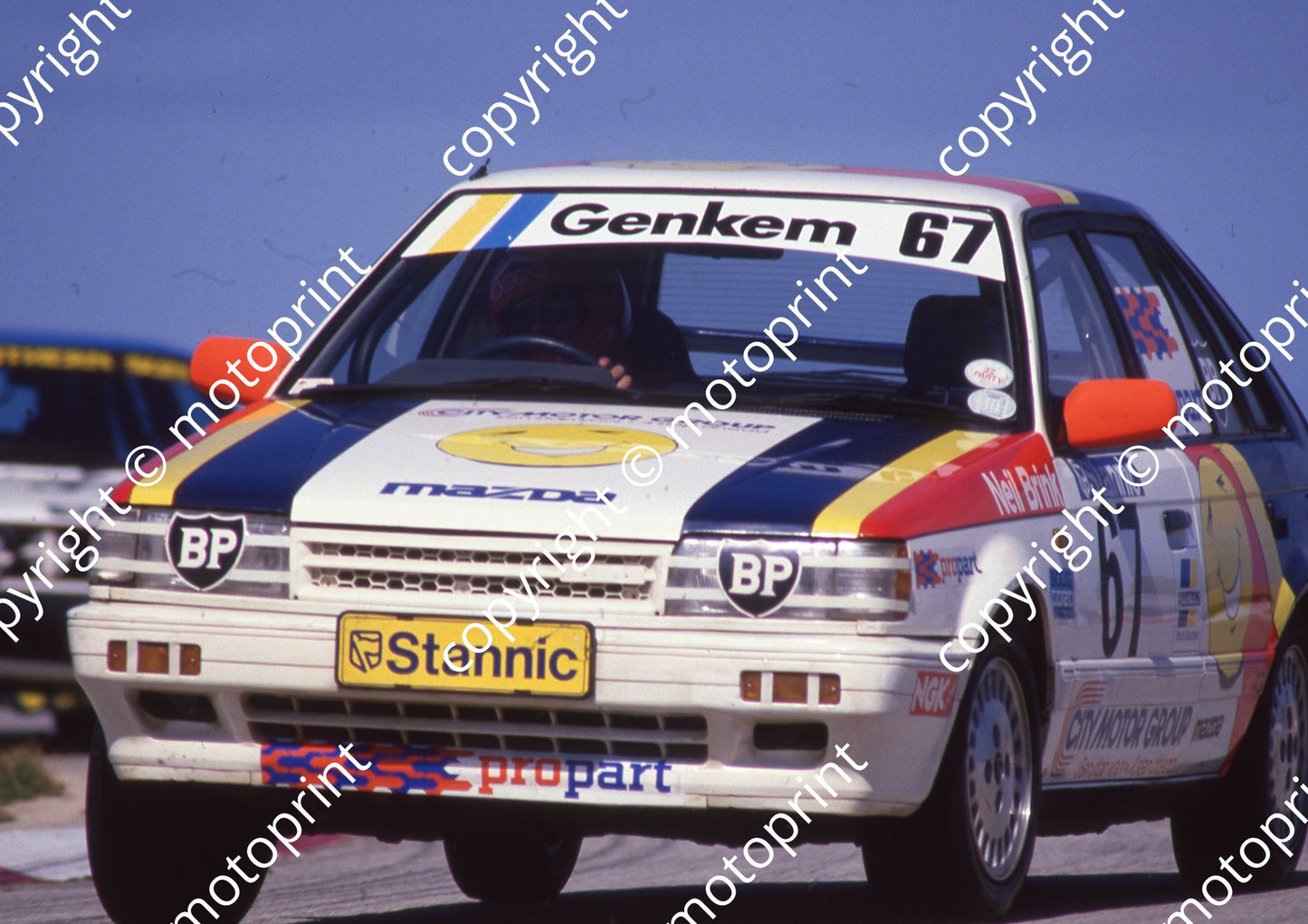 1988 Aldo Stannic 67 Neil Brink Mazda 323EGi (Colin Watling Photographic) (61)