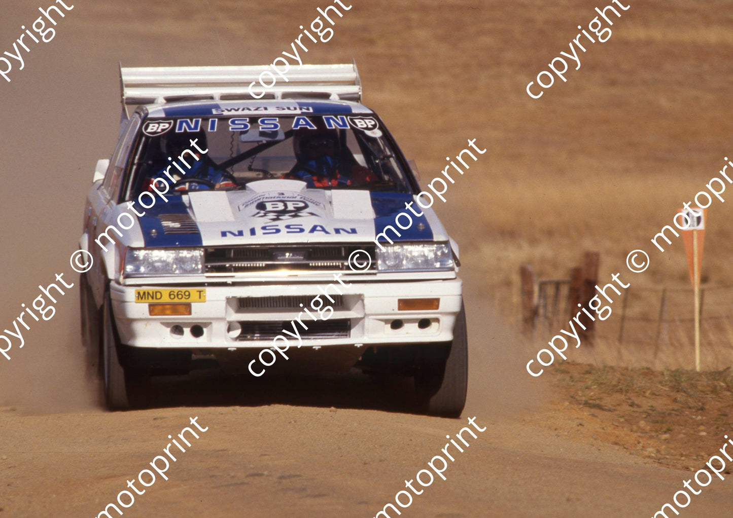 1988 Castrol Intnl 3 Hannes Grobler, Piet Swanepoel Nissan (courtesy Roger Swan) (6)