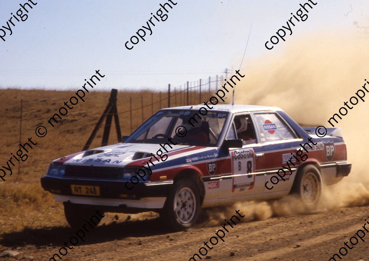 1988 Castrol Intnl 8 Jannie Habig, Ewald van Rensburg Nissan Skyline (courtesy Roger Swan) (1)