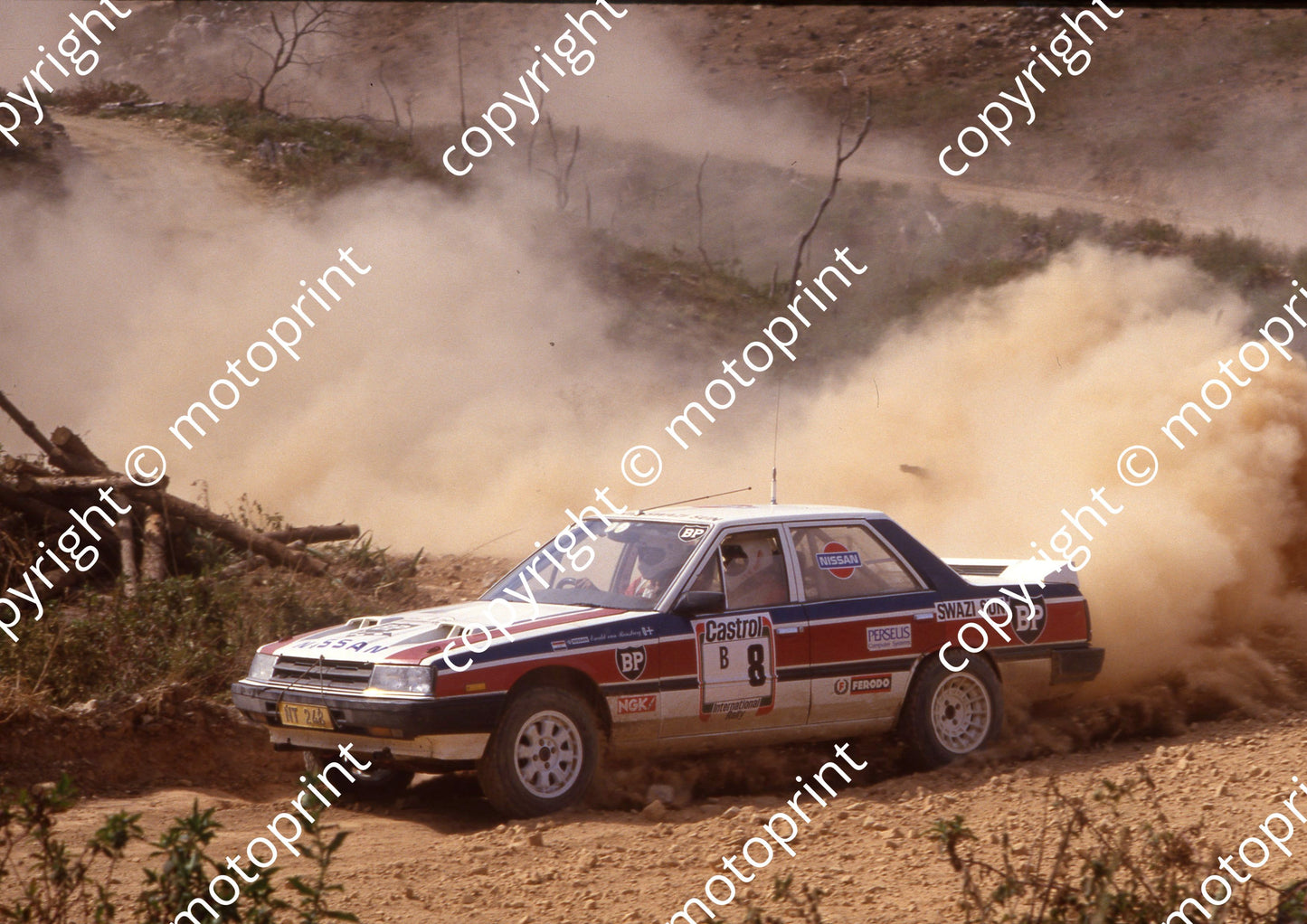 1988 Castrol Intnl 8 Jannie Habig, Ewald van Rensburg Nissan Skyline (courtesy Roger Swan) (2)