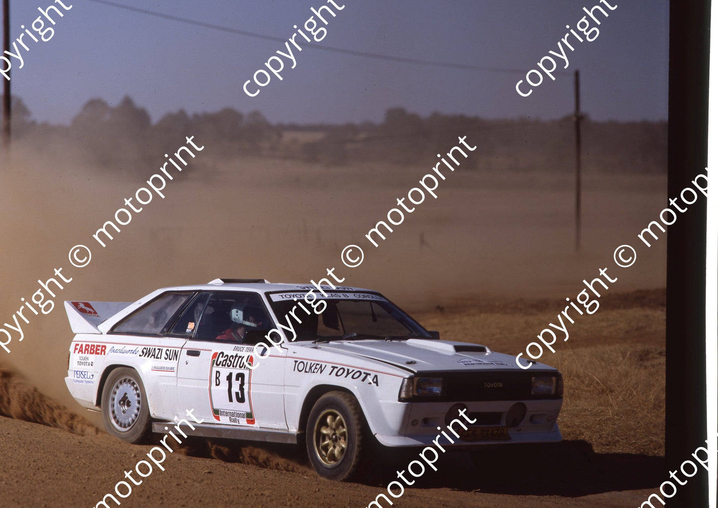 1988 Castrol Intnl Rally 13 Bruce Terry, Allen Castley Toyota (Colin Watling Photographic) (48)
