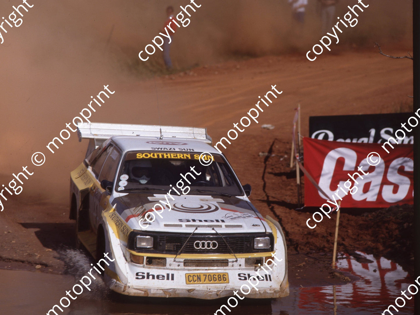 1988 Castrol Intnl Rally 1 Sarel vd Merwe, Franz Boshoff Audi Quattro (Colin Watling Photographic) (40)
