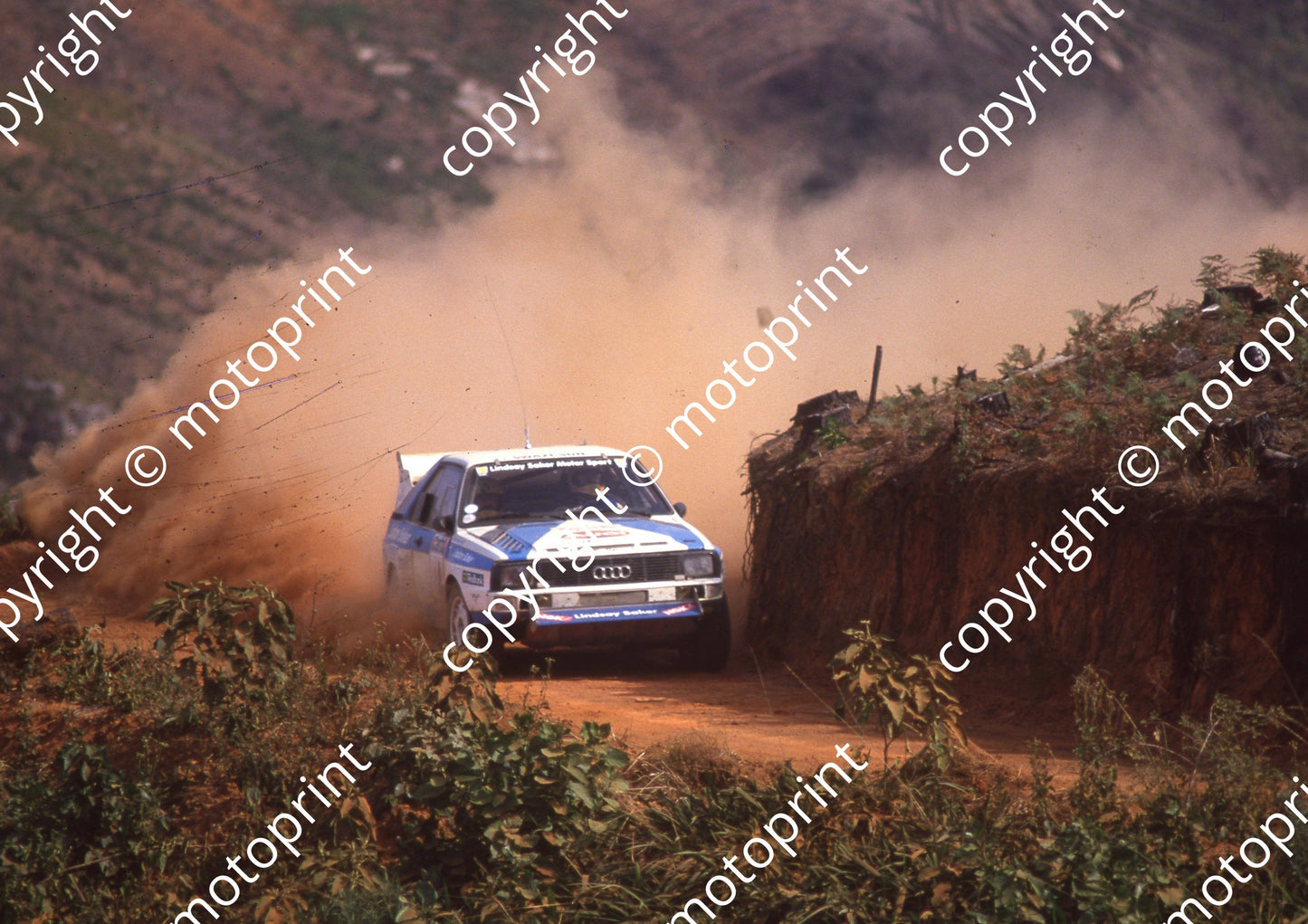 1988 Castrol Intnl Rally 4 Johan Evertse, Steve Harding Audi (Colin Watling Photographic) (9)