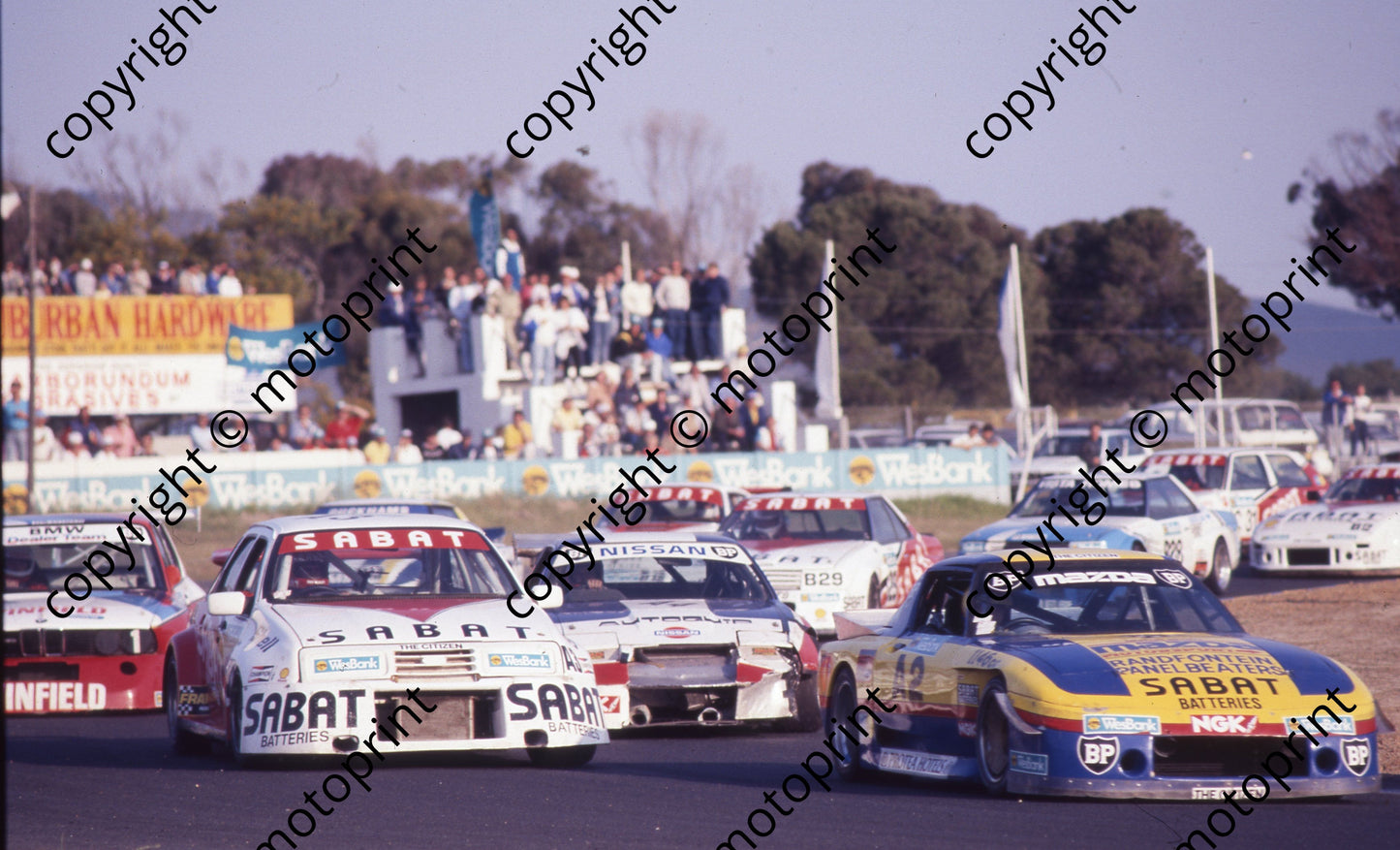 1988 Killarney Wesbank 2 Ben Morgenrood Mazda RX7 4 Hennie vd Linde Nissan 3 Willie Hepburn Sierra XR8 (Colin Watling Photographic) (40)