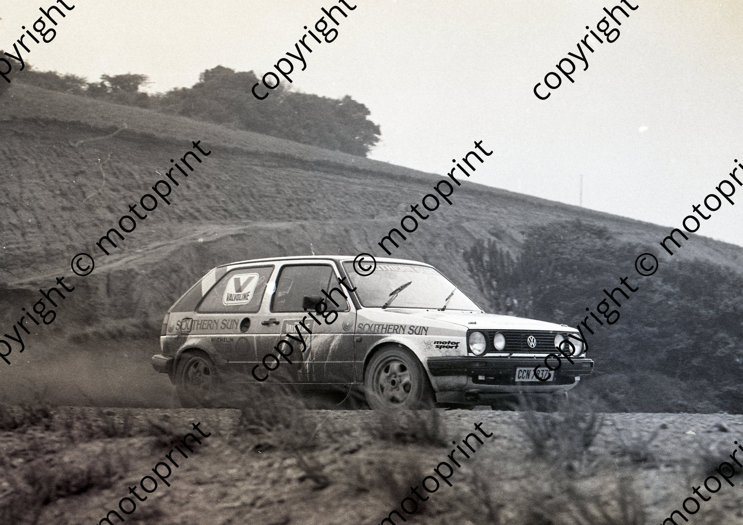 1988 Tour de Valvoline Rally 6 Glyn Hall, Martin Botha Golf (Colin Watling Photographic) (4)(1)
