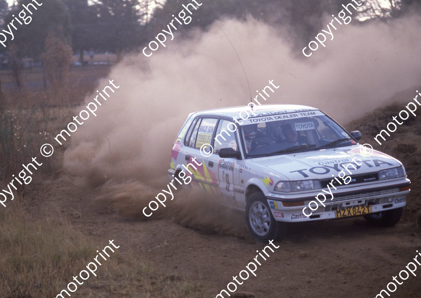 1989 Castrol Intnl rally 9 Nic de Waal......Corolla (Colin Watling Photographic) (2)