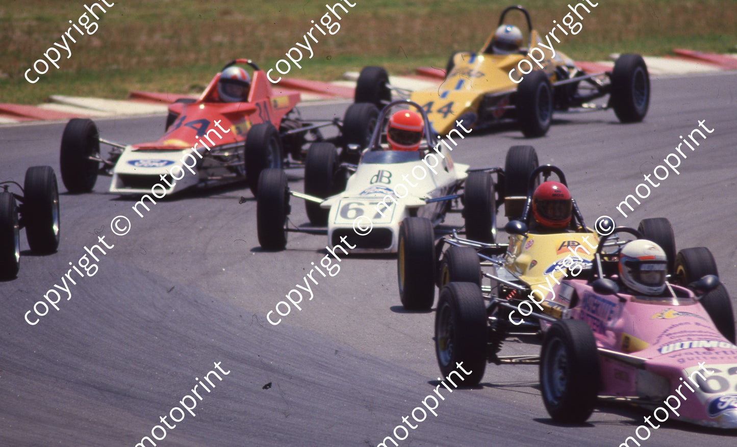 1989 Kya FF 62 Peter Szeili Royale RP31 67 Gary Mortimer Van Diemen 34 ....44 Sean Truter Ray 83F (Colin Watling Photographic) (6)